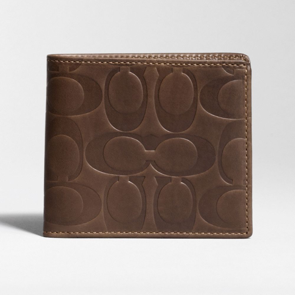 Signature Embossed Double Billfold $148.00