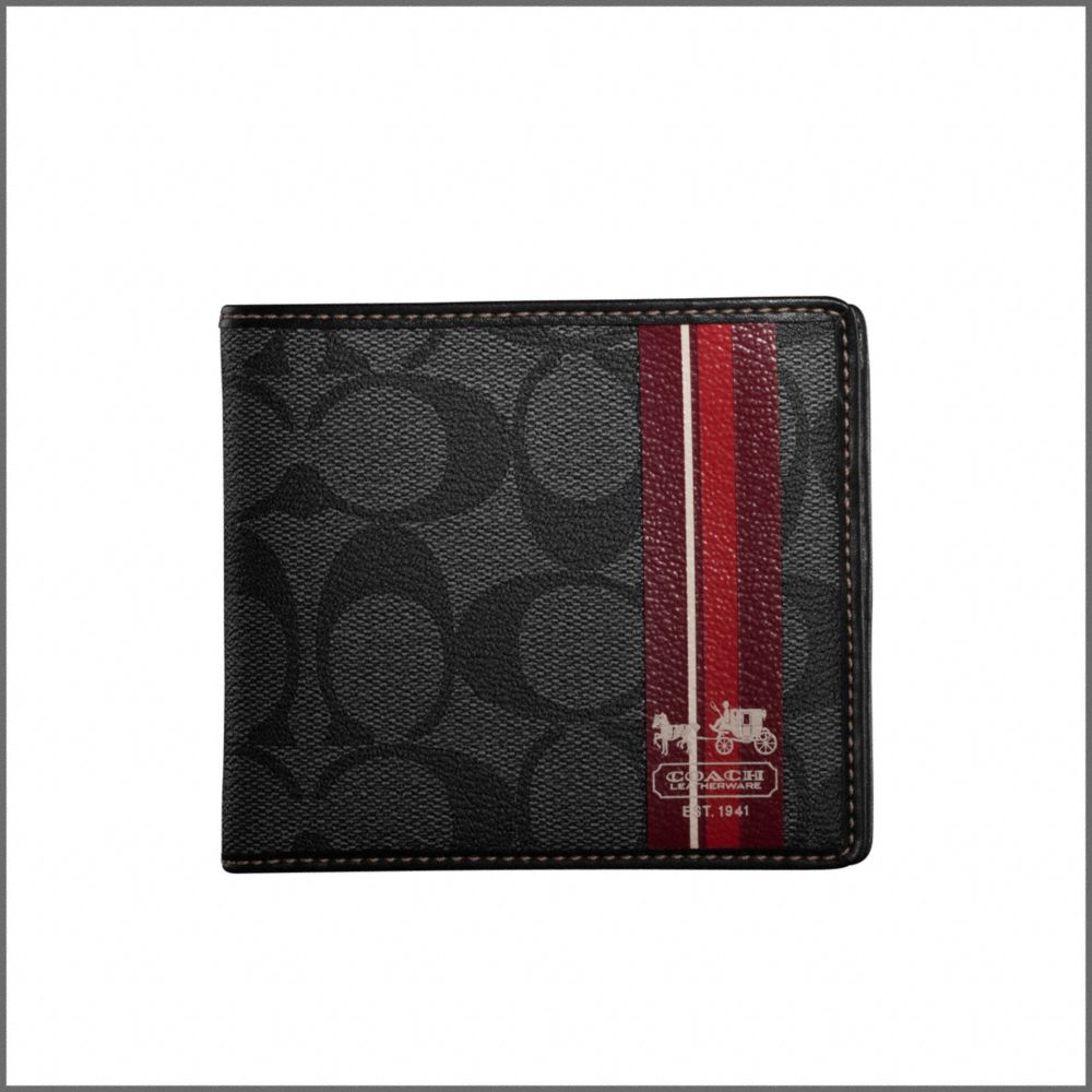 Coach Heritage Stripe Coin Wallet $148.00