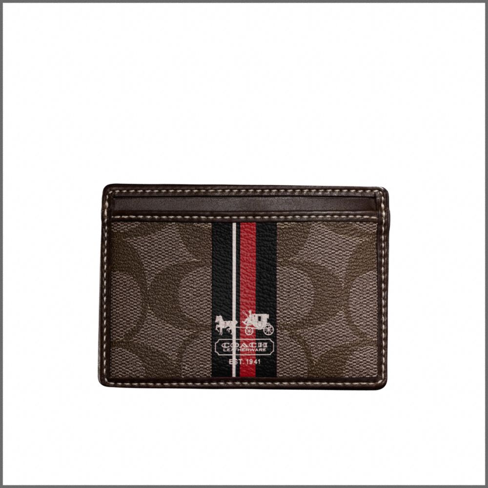 Coach Heritage Stripe Slim Card Case $68.00