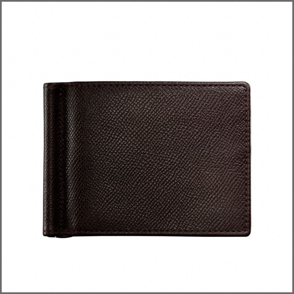 DRESS TEXTURED SLIM MONEY CLIP WALLET $148.00