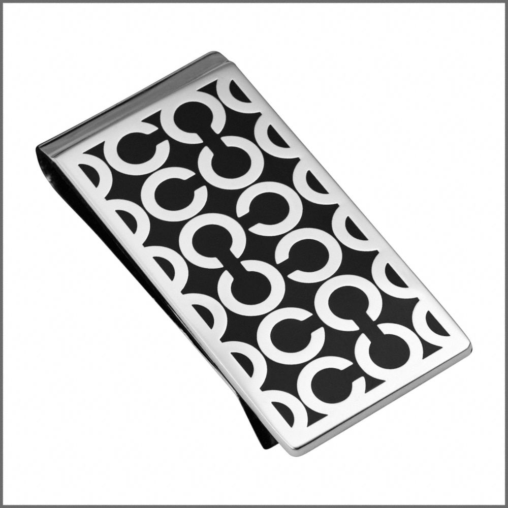 SIGNATURE ENAMEL MONEY CLIP $48.00