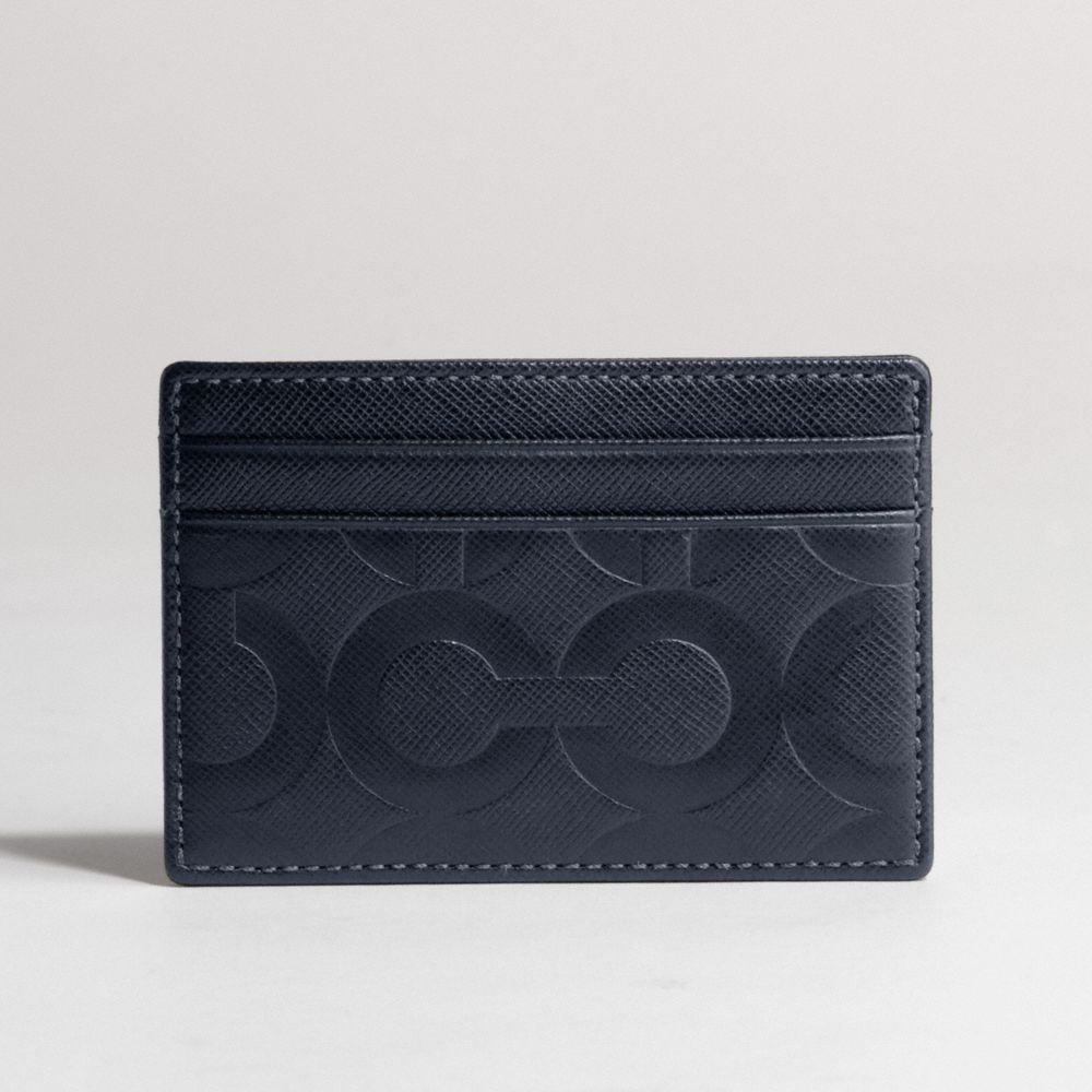 COACH OP ART LEATHER SLIM CARD CASE $88.00