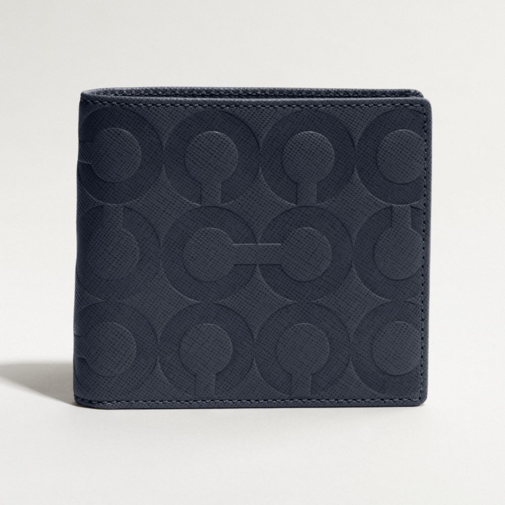 COACH OP ART LEATHER DOUBLE BILLFOLD $148.00