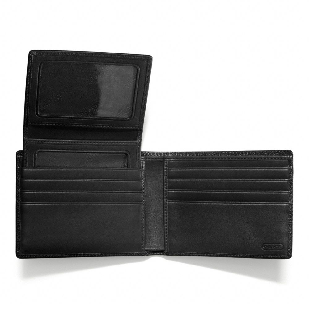 OP ART EMBOSSED LEATHER PASSCASE ID