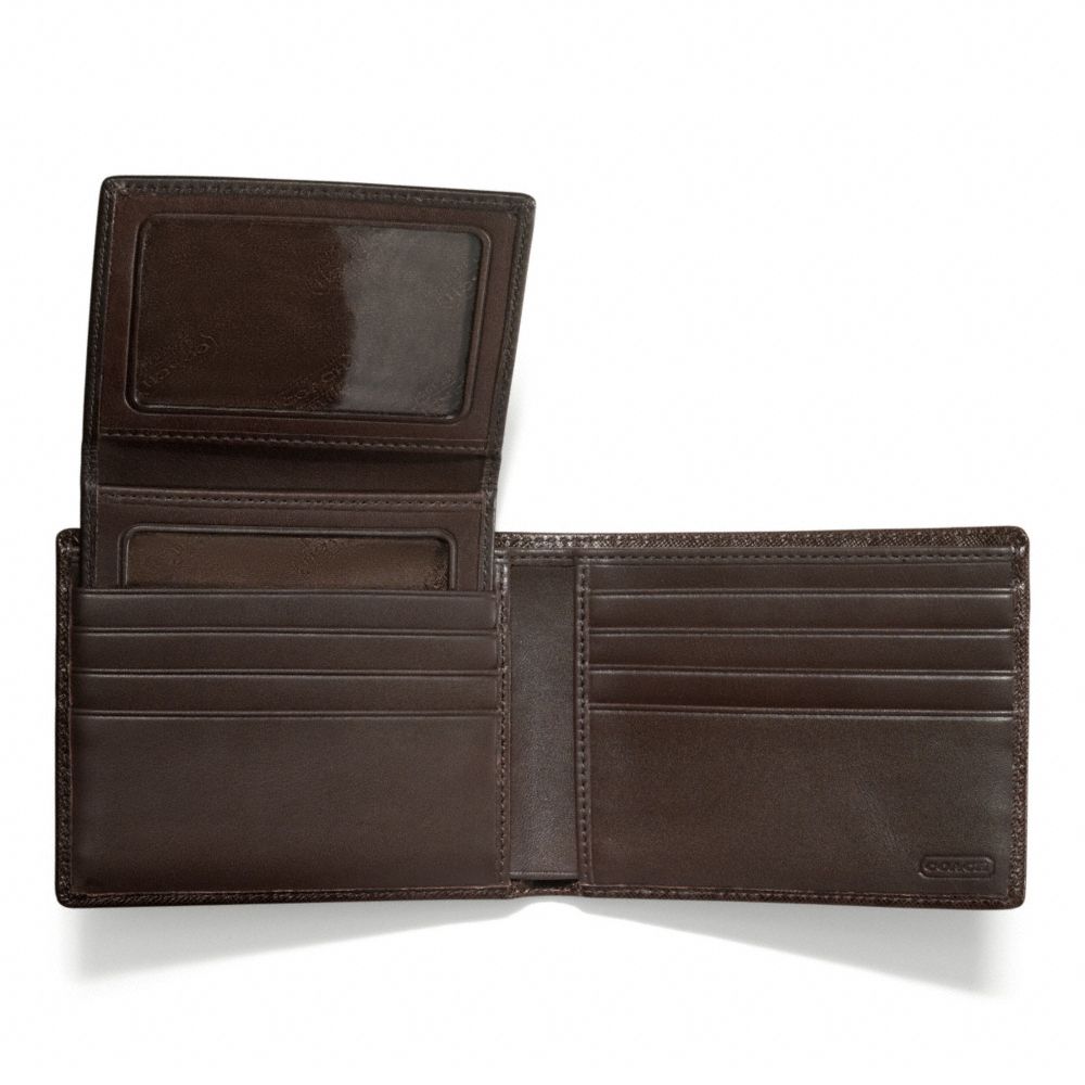 OP ART EMBOSSED LEATHER PASSCASE ID