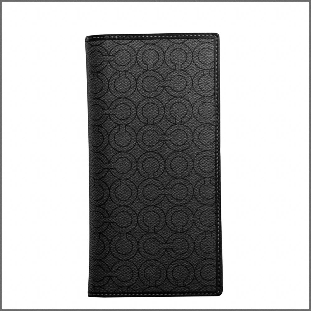 COACH OP ART COATED CANVAS BREAST POCKET WALLET $188.00