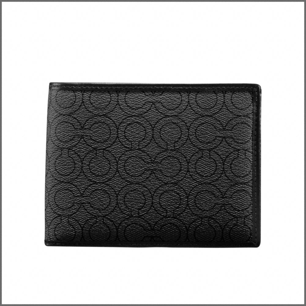 COACH OP ART COATED CANVAS PASSCASE ID WALLET $158.00