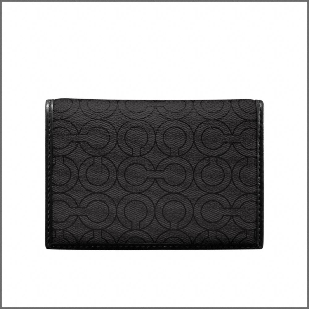 COACH OP ART COATED CANVAS COMPACT ID WALLET $138.00