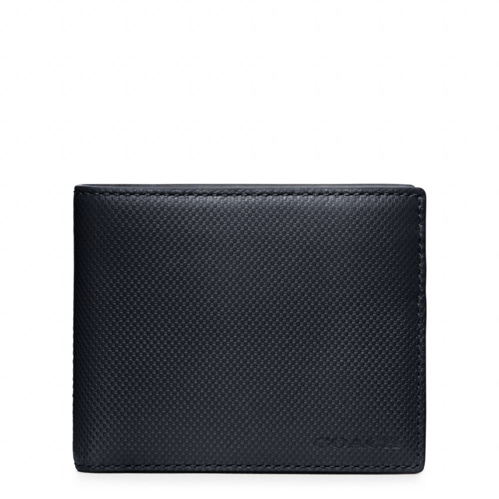 BLEECKER EMBOSSED TEXTURED LEATHER SLIM BILLFOLD