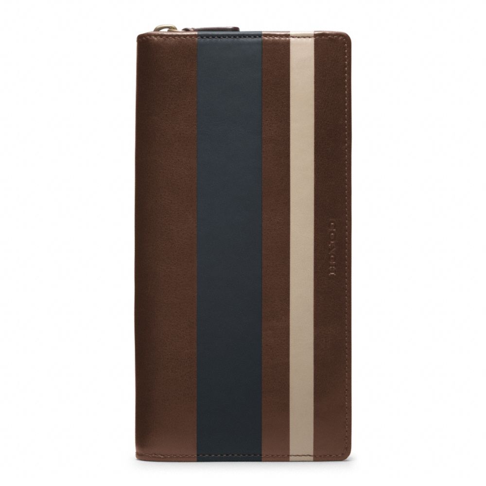 BLEECKER LEGACY DEBOSSED STRIPE ACCORDION ZIP