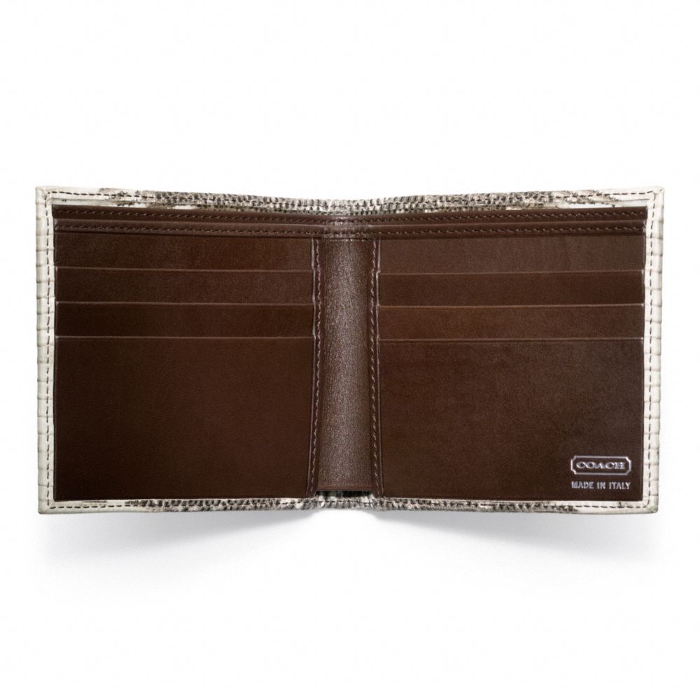 CROSBY EXOTIC LIZARD DOUBLE BILLFOLD