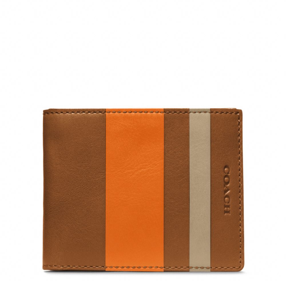BLEECKER DEBOSSED STRIPE SLIM BILLFOLD ID