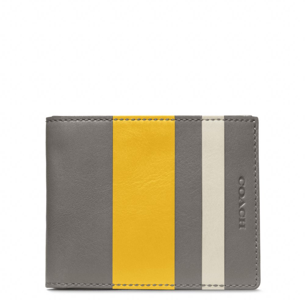 BLEECKER DEBOSSED STRIPE SLIM BILLFOLD ID