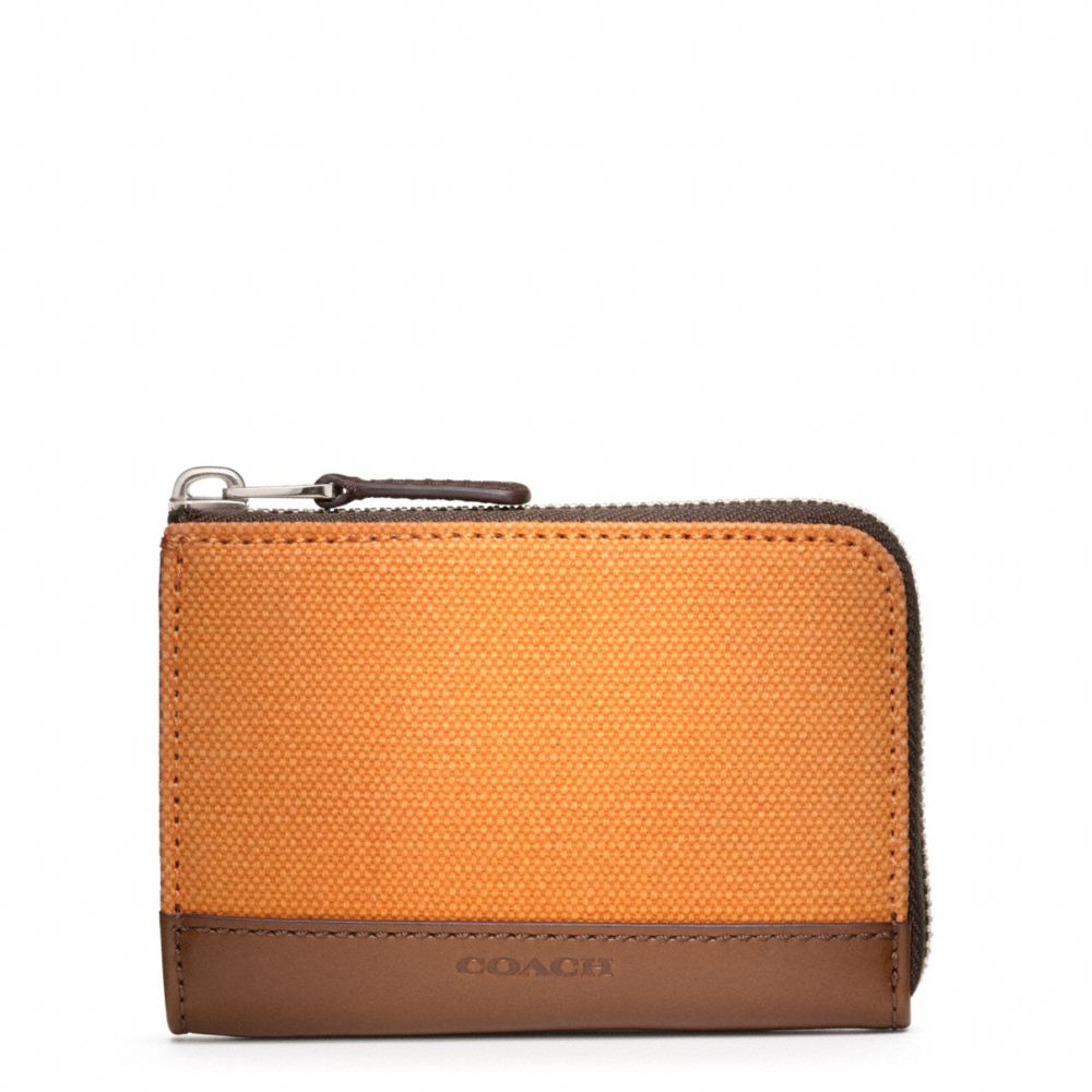 Bleecker Canvas Half Zip Wallet