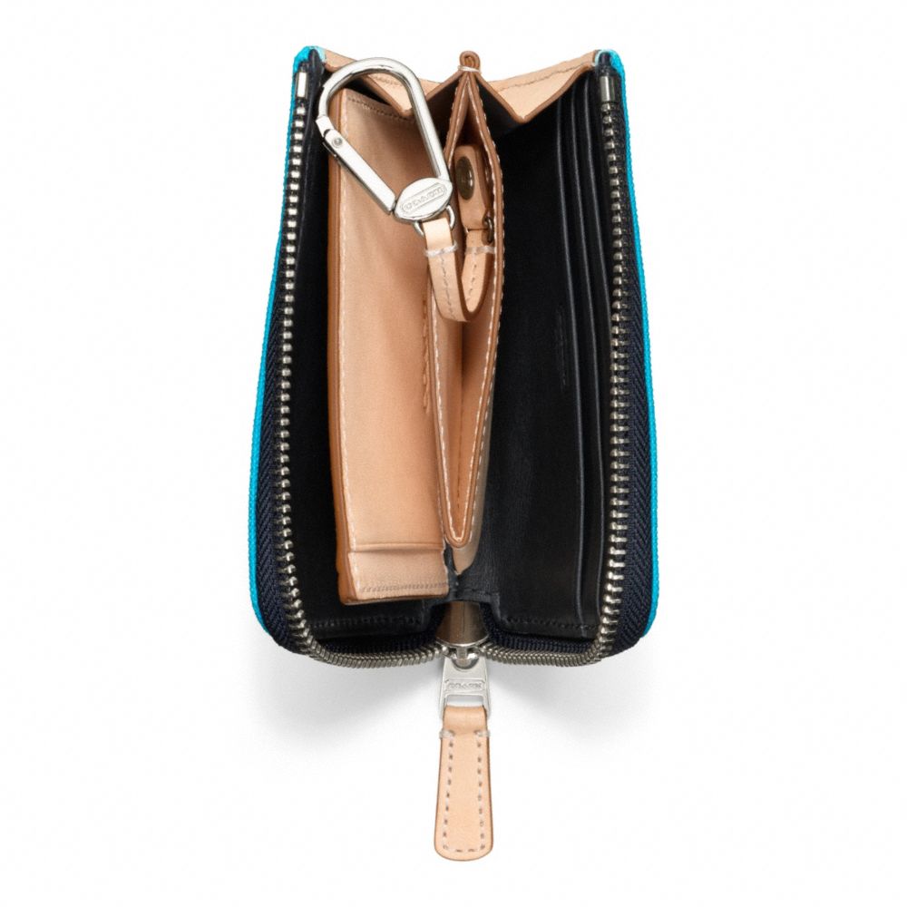 Bleecker Canvas Half Zip Wallet