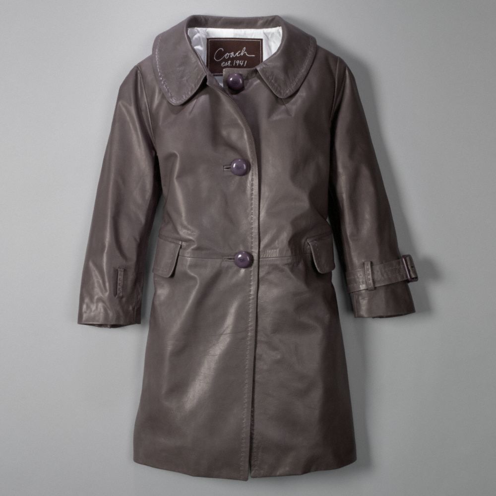 LEATHER CAR COAT $1,798.00