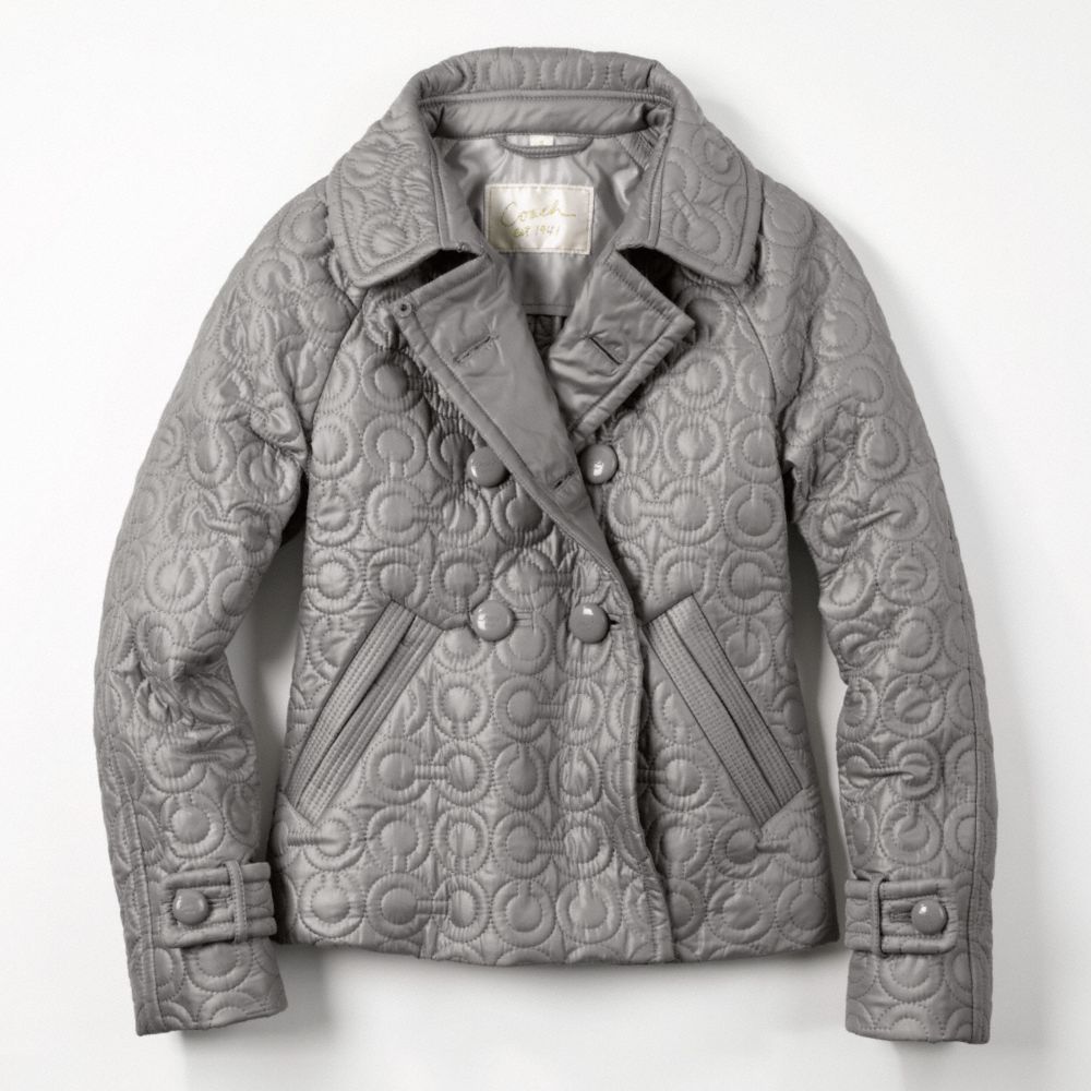 Coach Op Art Quilted Jacket $398.00