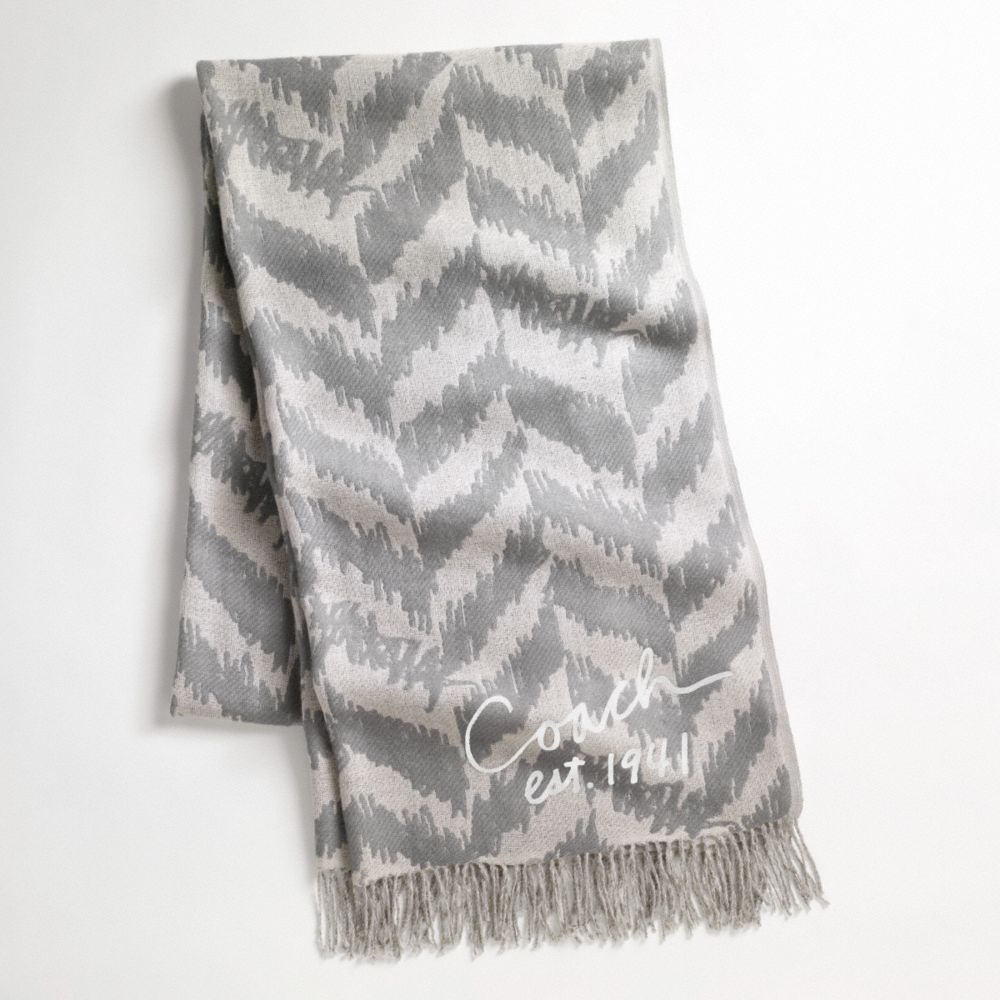Scribble Herringbone Shawl $168.00