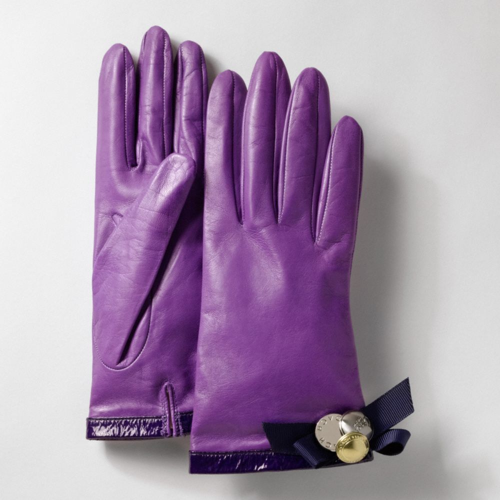 RIBBON BUTTON GLOVE $128.00