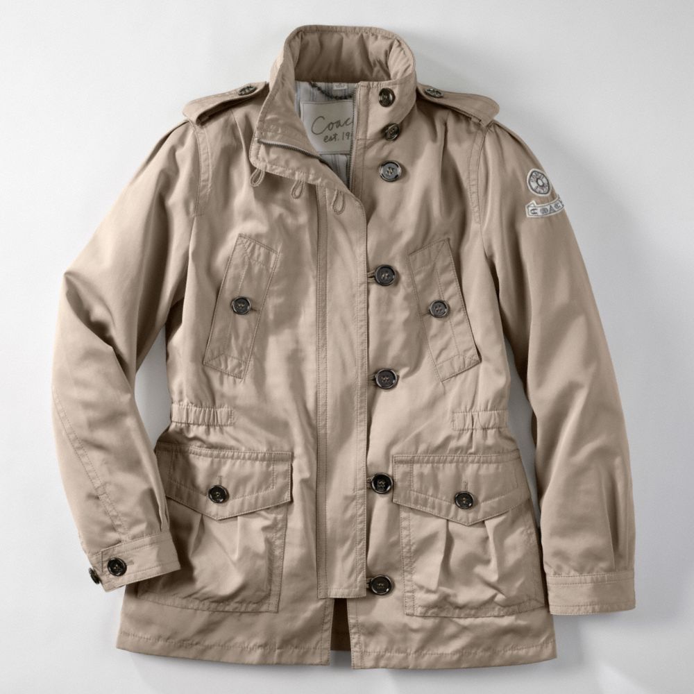 FOUR POCKET FIELD TRENCH COAT $498.00