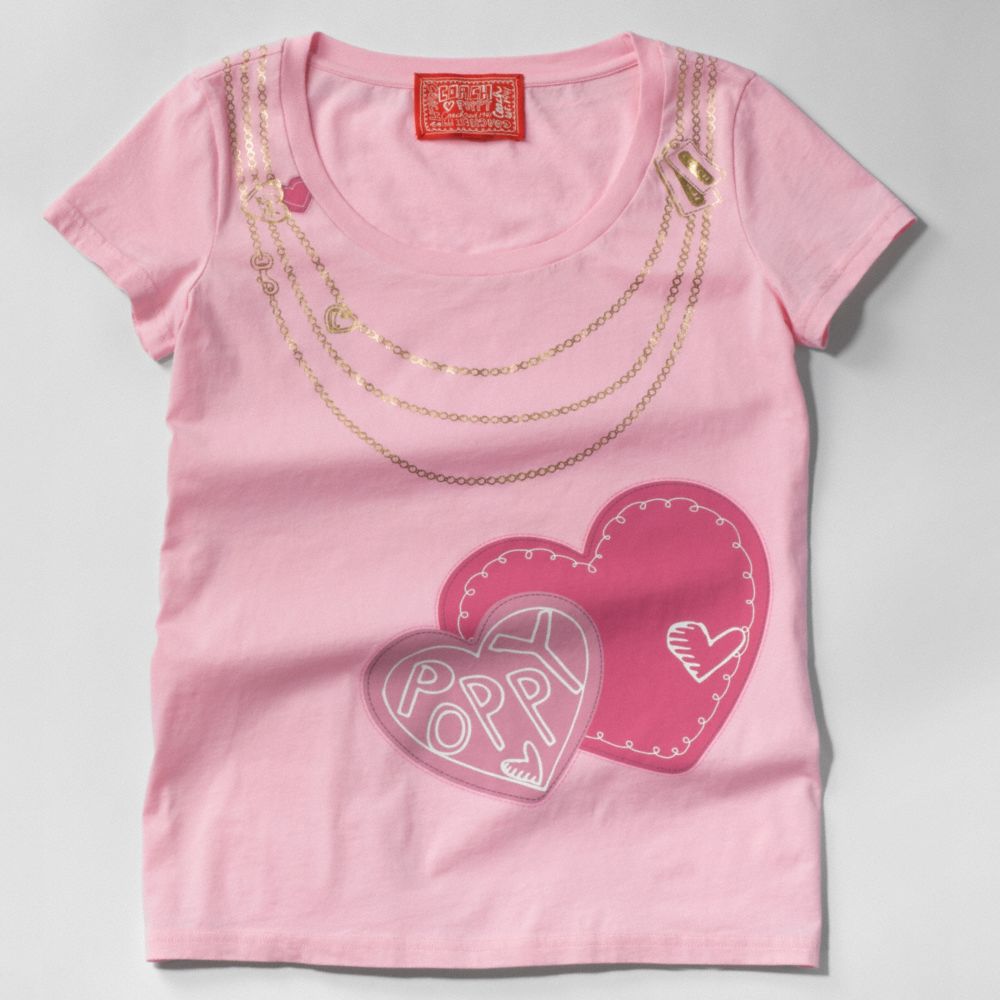 Coach Poppy Heart Tee $68.00