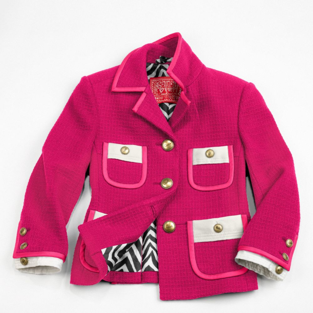 COACH POPPY SPRING BLAZER $398.00