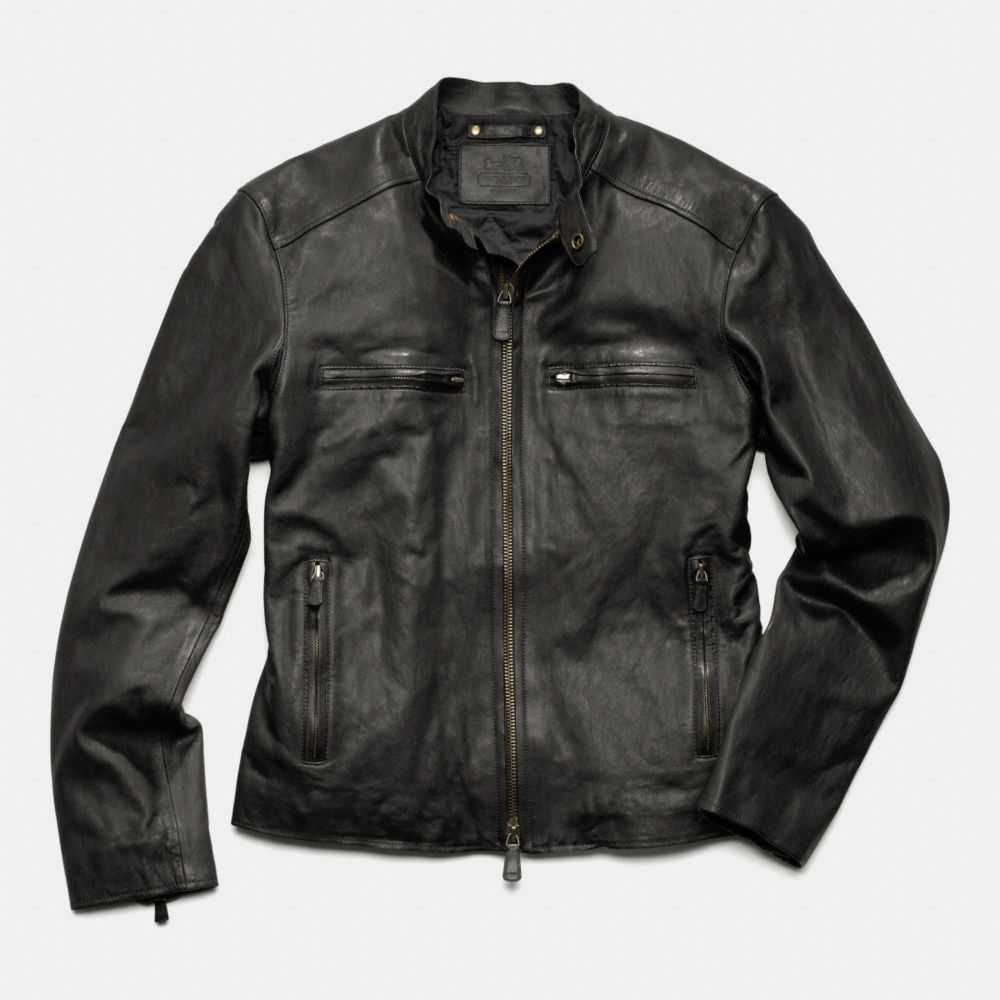 BLEECKER LEATHER RACER