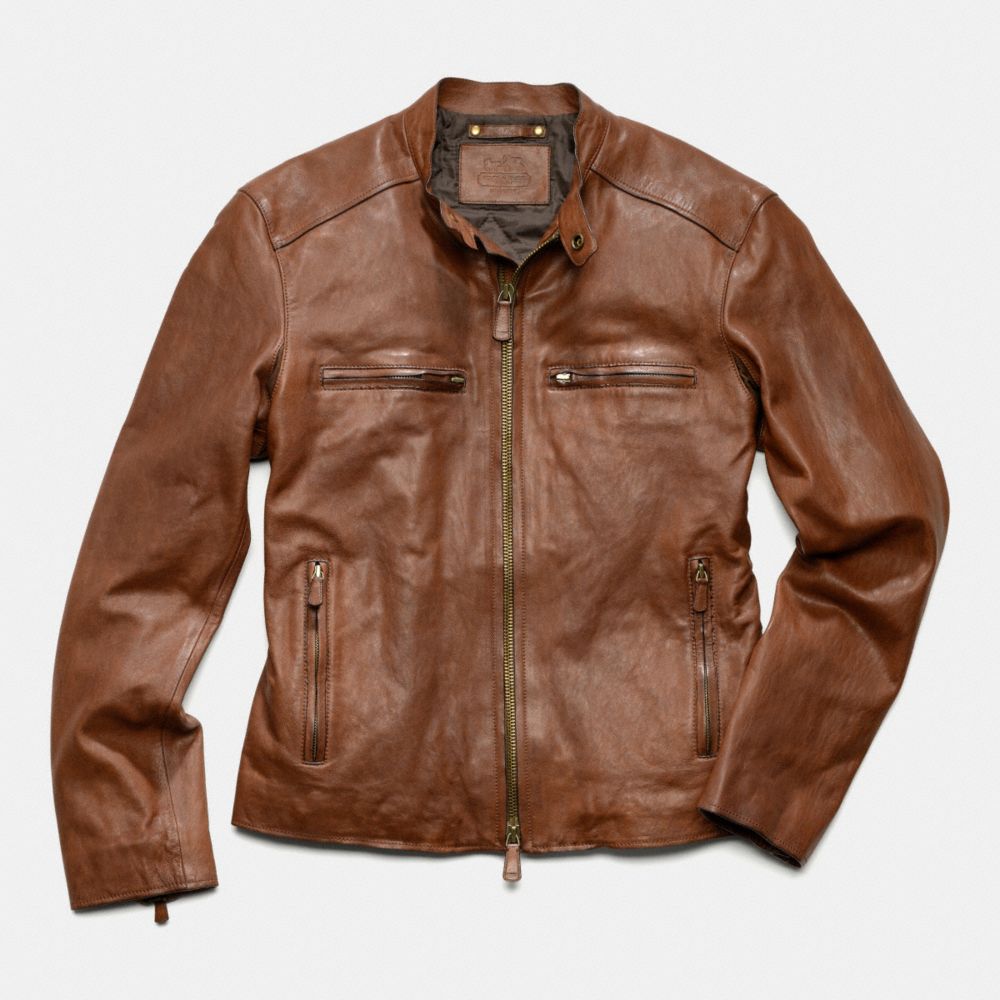 BLEECKER LEATHER RACER