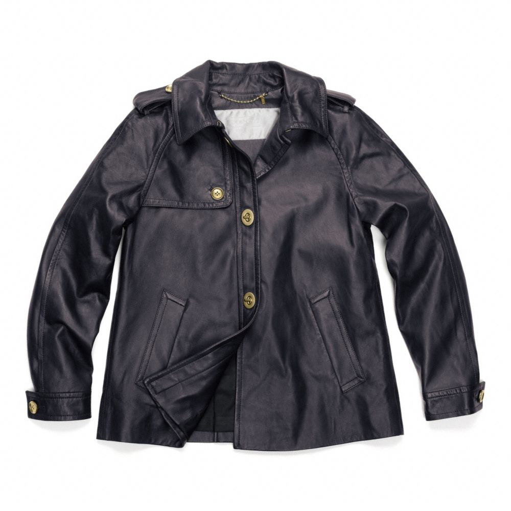 Bonnie Leather Trench