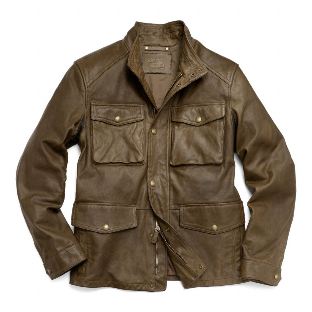 LIGHTWEIGHT HARRISON LEATHER FIELD JACKET