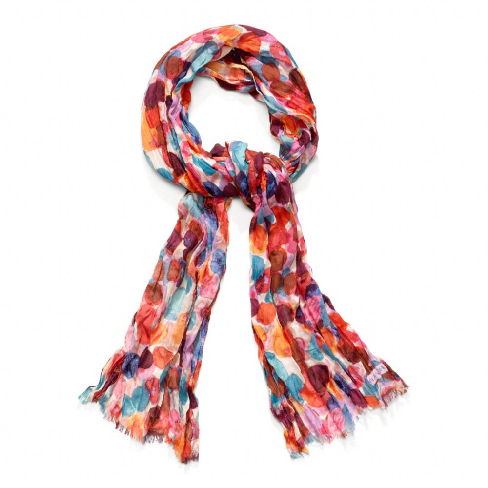 Watercolor Dot Oblong Scarf