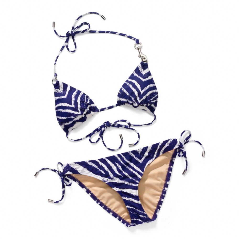 ZEBRA PRINT DOGLEASH BIKINI