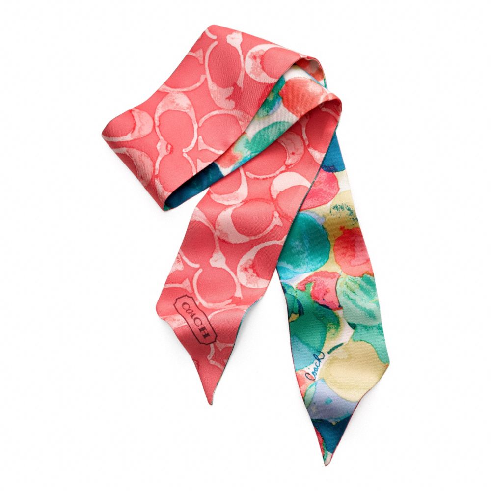 Watercolor Dot Ponytail Scarf