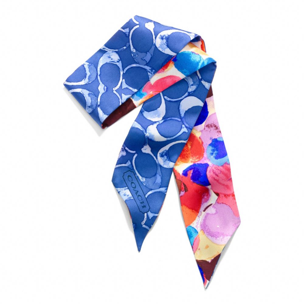 Watercolor Dot Ponytail Scarf