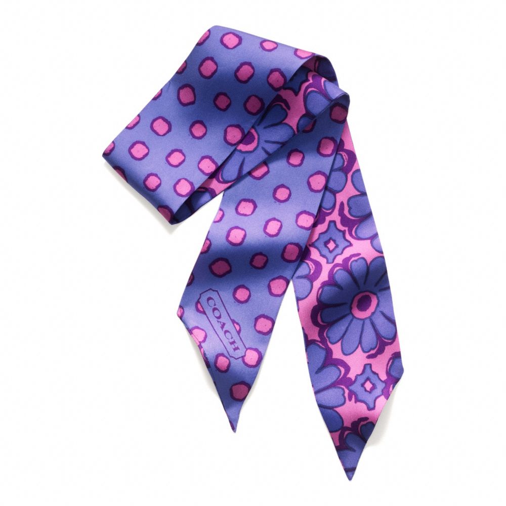 POPPY FLORAL PONYTAIL SCARF