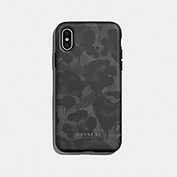 COACH Iphone X/Xs Case With Camo Print - BLACK - 88750