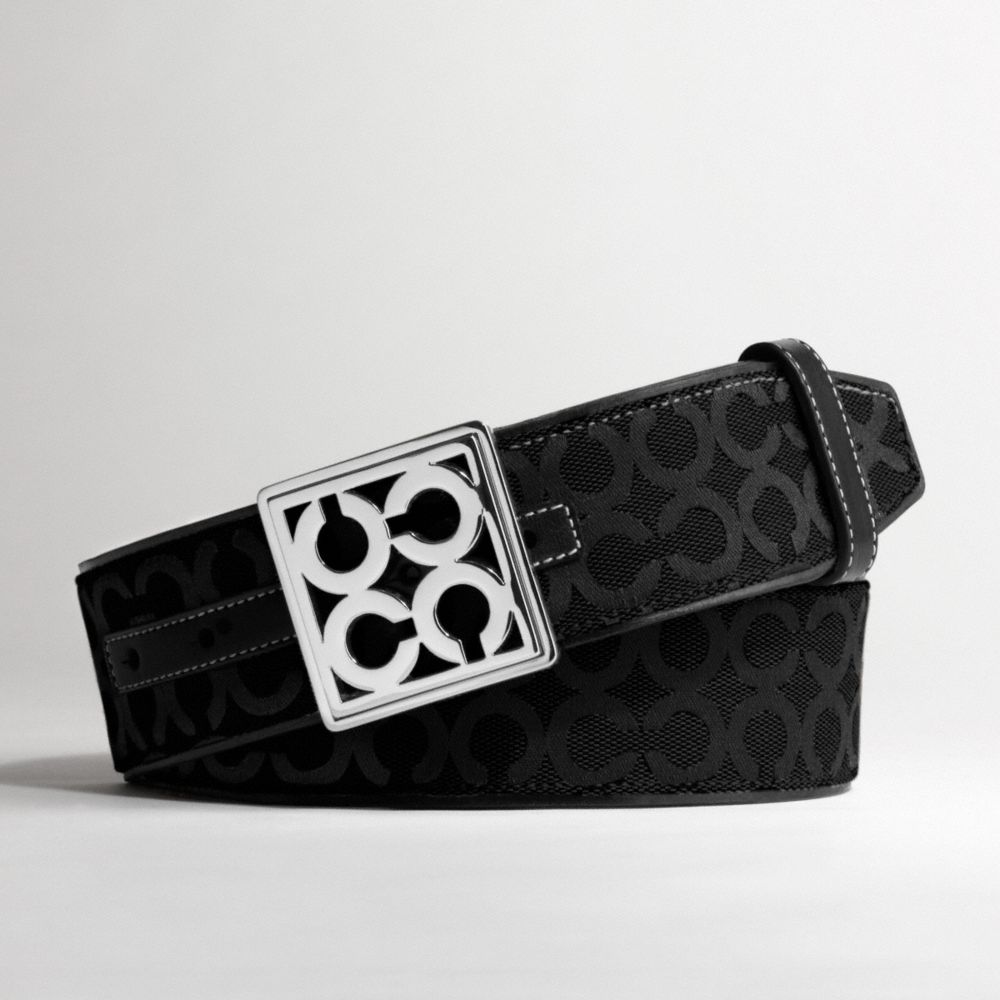 COACH OP ART WIDE BELT $148.00