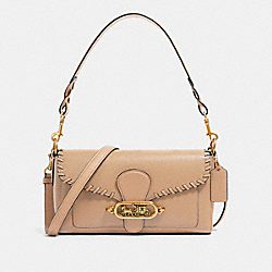 COACH SMALL JADE SHOULDER BAG WITH WHIPSTITCH - OL/TAUPE - 91025