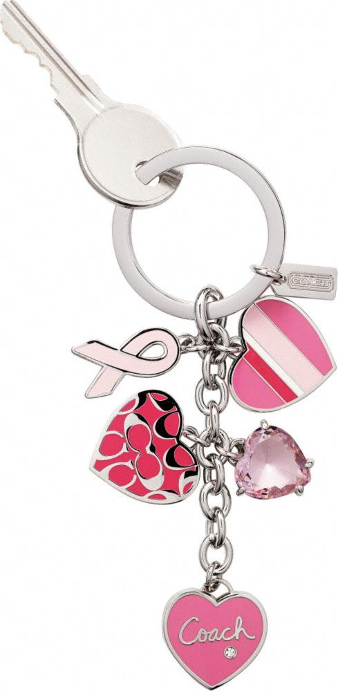 Coach Official Site - BREAST CANCER AWARENESS MULTI MIX KEYFOB from coach.com