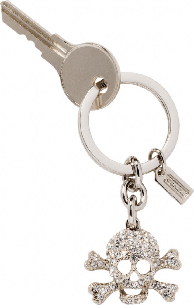 Coach Official Site - PAVE SKULL KEYFOB