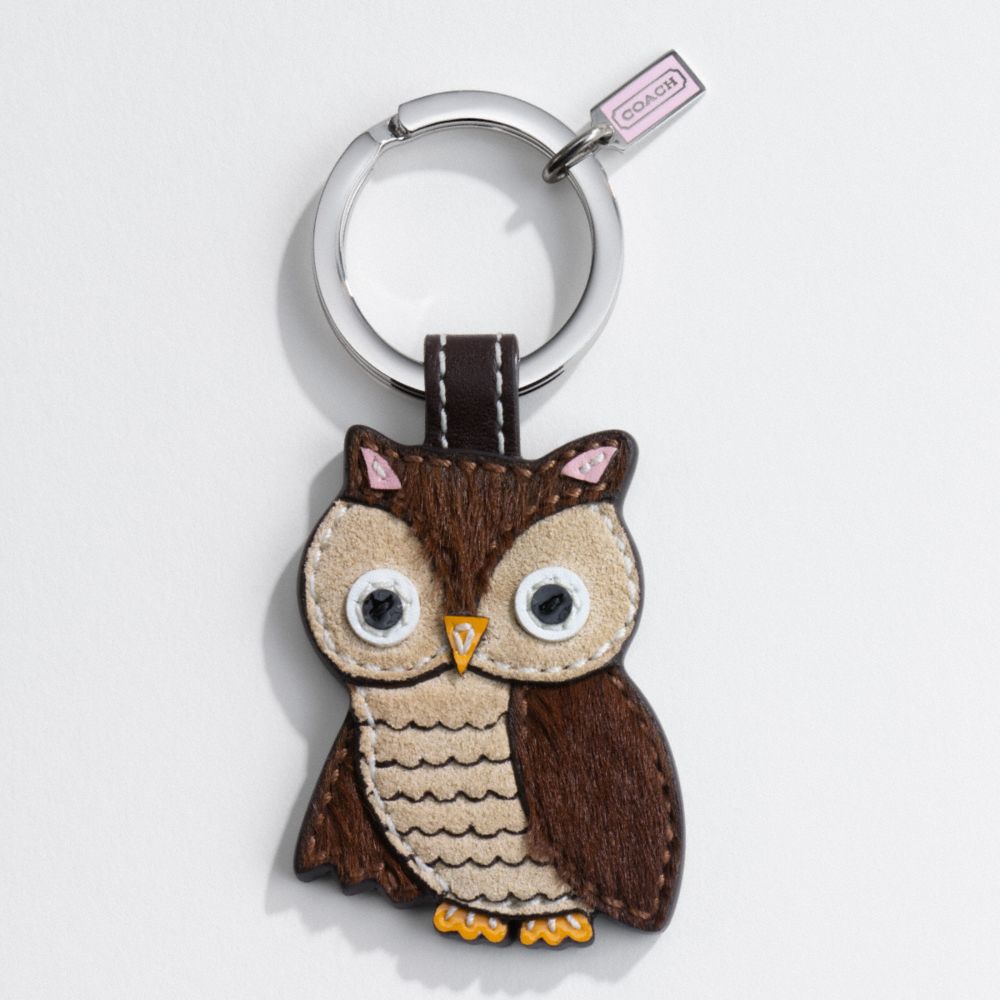 Leather Owl Keyfob $38.00