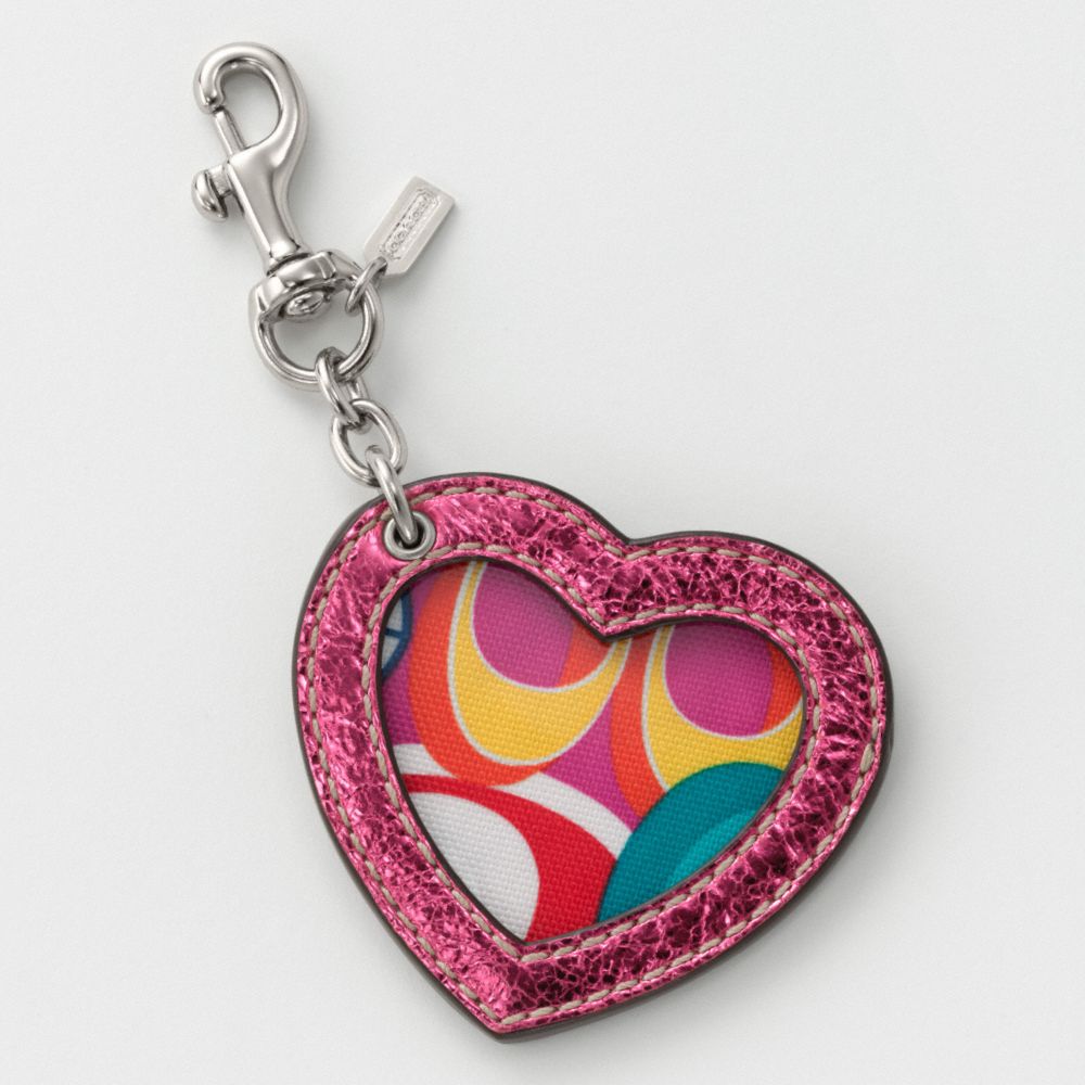 Poppy Heart Picture Frame Charm $30.00
