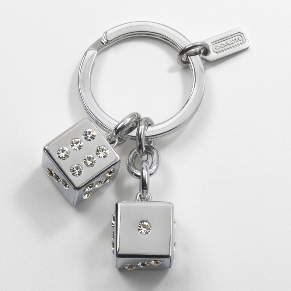 PAVÉ DICE KEYFOB $48.00