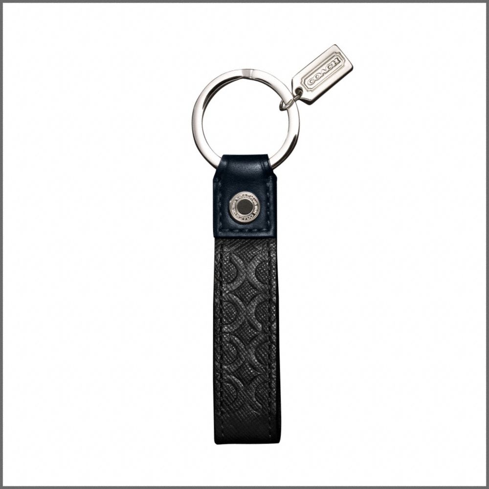 COACH OP ART EMBOSSED KEYFOB $38.00