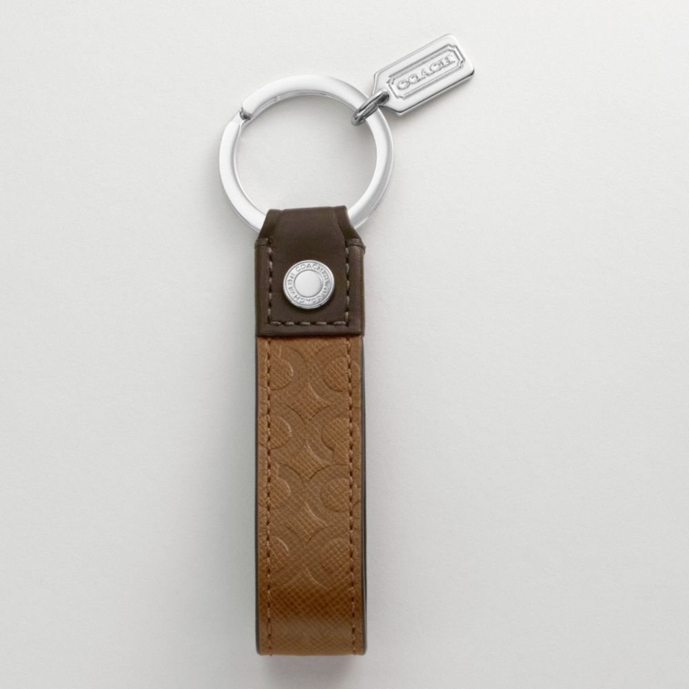COACH OP ART EMBOSSED KEYFOB $38.00