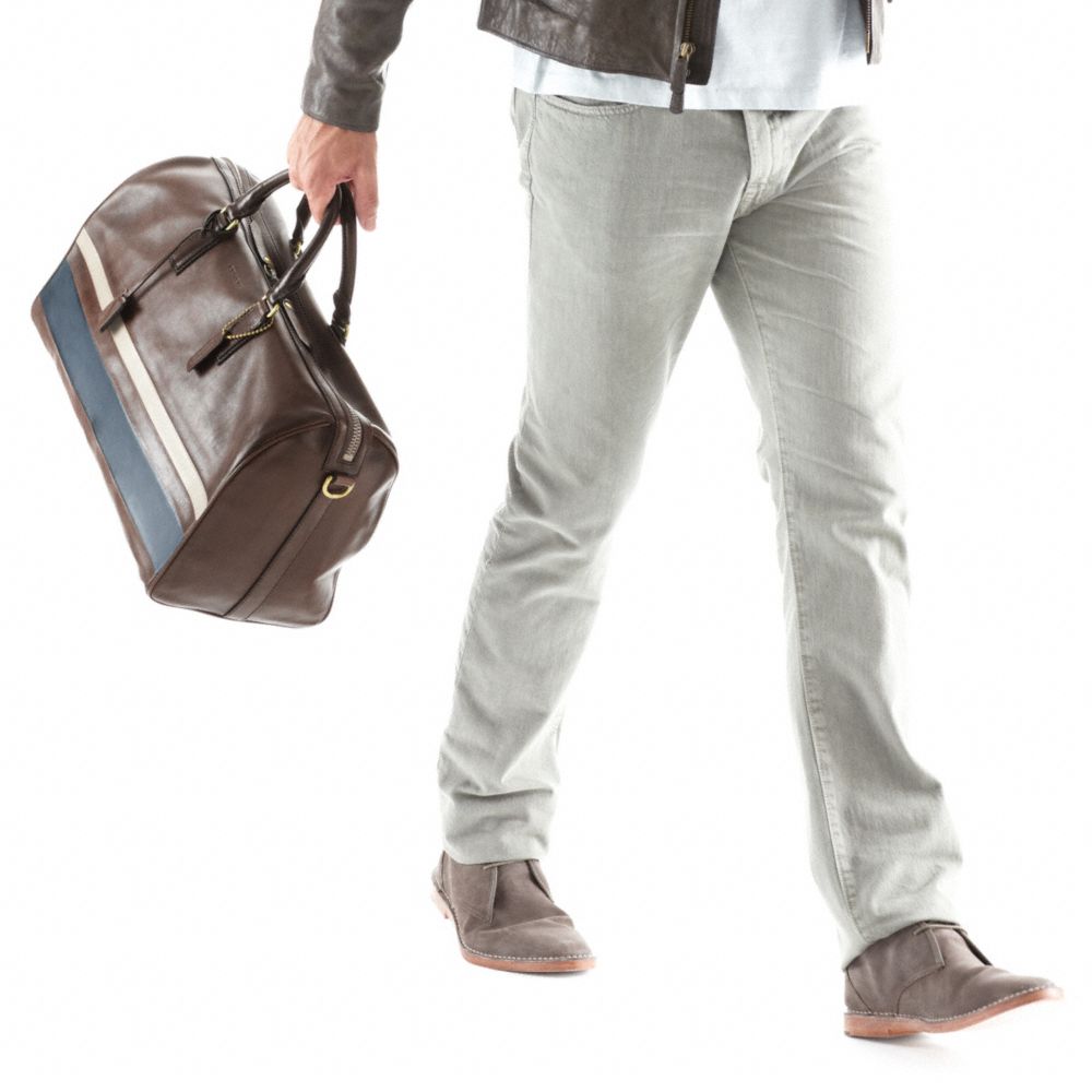 BLEECKER DEBOSSED STRIPE DUFFLE