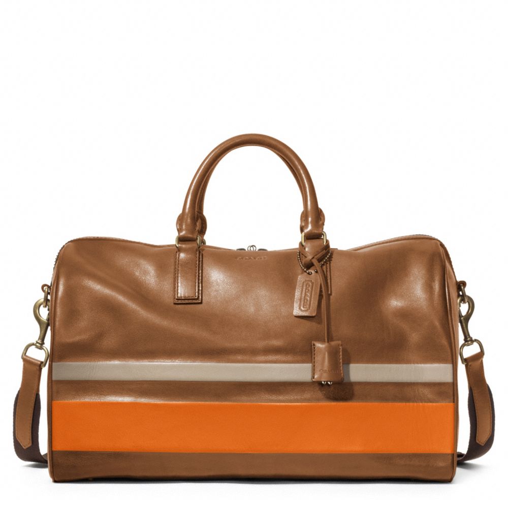 BLEECKER DEBOSSED STRIPE DUFFLE