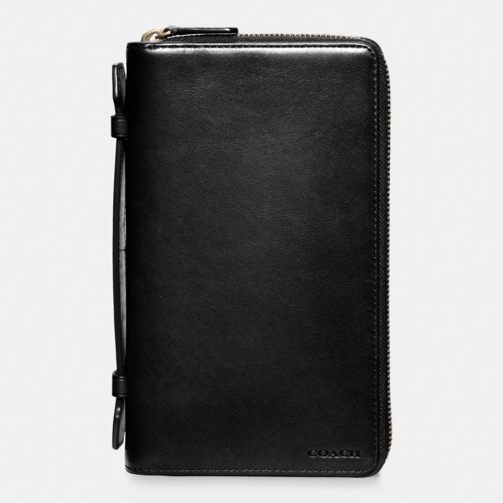 BLEECKER LEATHER DOUBLE  ZIP TRAVEL ORGANIZER