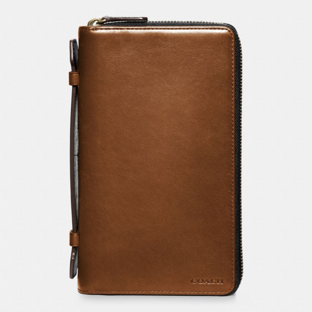 BLEECKER LEATHER DOUBLE  ZIP TRAVEL ORGANIZER