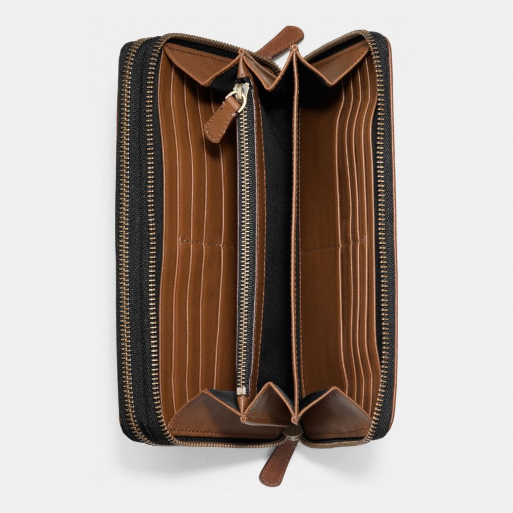 BLEECKER LEATHER DOUBLE  ZIP TRAVEL ORGANIZER